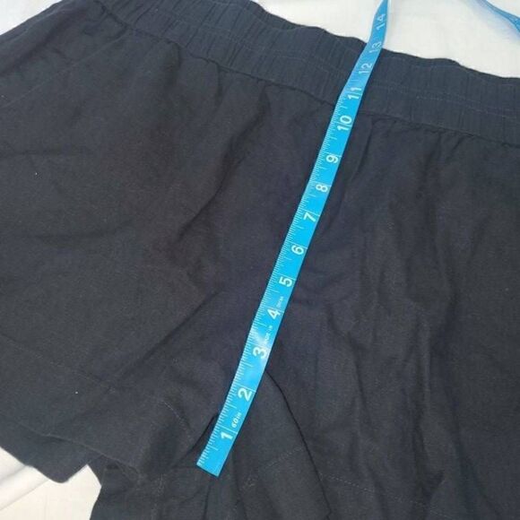NWT May You Be Black Linen Casual Shorts XXL - Picture 3 of 8